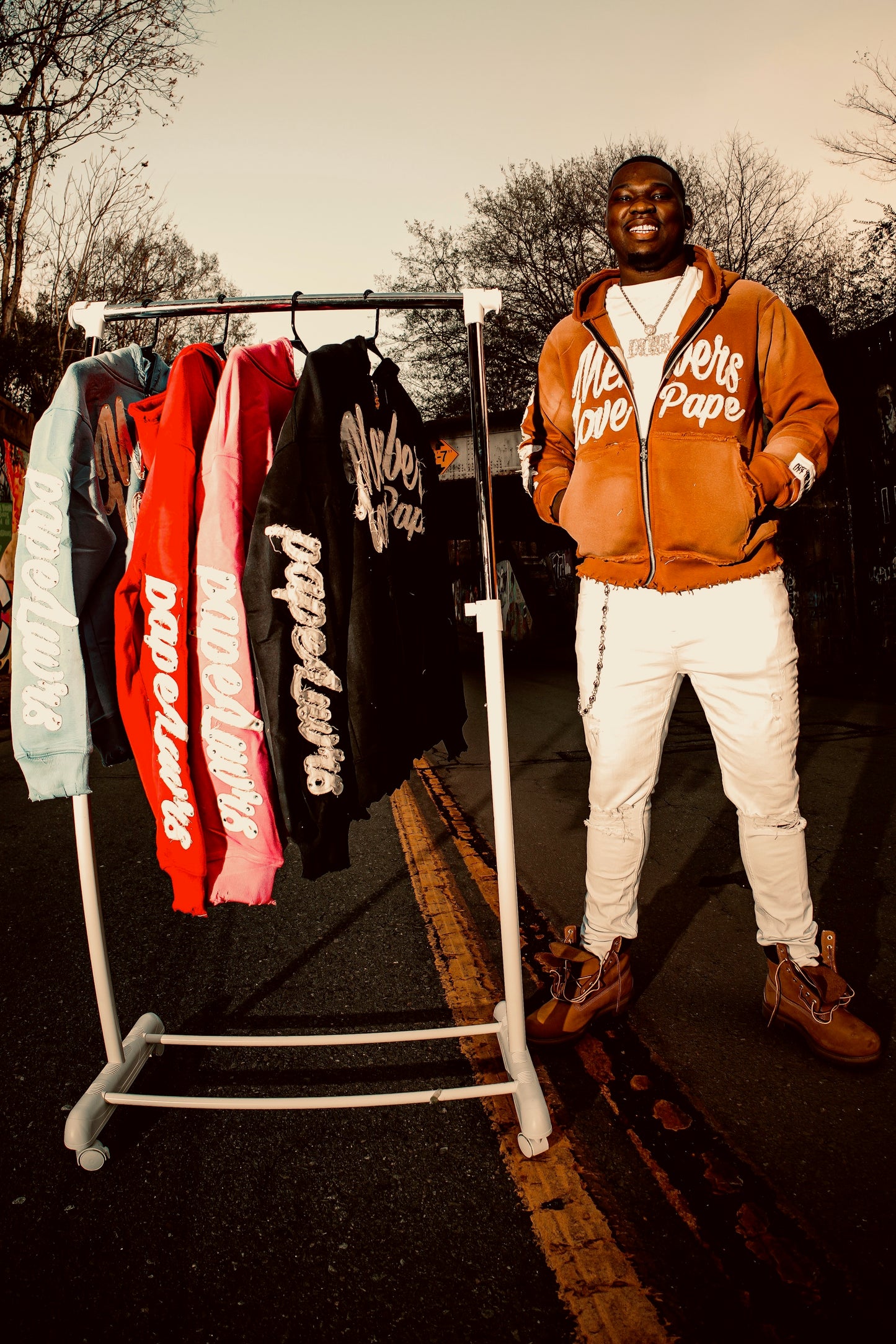 PAPELUVRS RHINESTONE Jacket ( Brown )