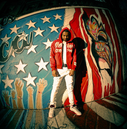 PAPELUVRS RHINESTONE (RED)