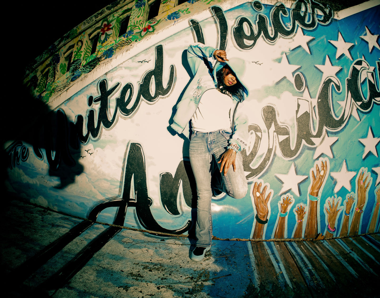 PAPELUVRS RHINESTONE (baby blue )