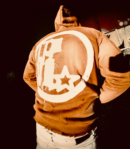 PAPELUVRS RHINESTONE Jacket ( Brown  )