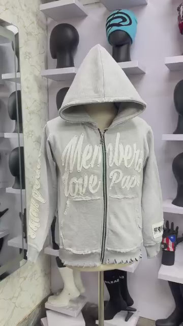 PAPELUVRS RHINESTONE (Gray )